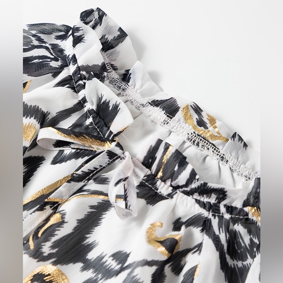 Muliticolor Boho Flower Print Casual Blouse Bohemian Top - Picture 8 of 13